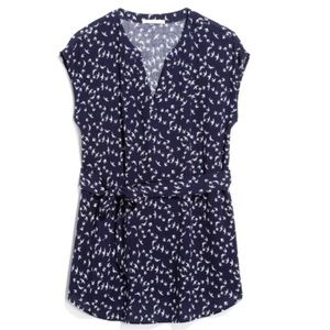LE LIS COLLECTION BLOUSE with TIE BELT